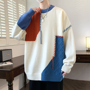 <span class=keywords><strong>Pull</strong></span> à motif torsadé pour hommes <span class=keywords><strong>Pull</strong></span> à encolure arrondie <span class=keywords><strong>Pull</strong></span> en tricot Design d'hiver <span class=keywords><strong>Pull</strong></span> en tricot personnalisé pour hommes Logo personnalisé OEM et ODM - Product Image 2