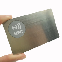 Carte Métallique NFC Sans Contact Personnalisable en Acier Inoxydable pour Entreprises – Vente en Gros