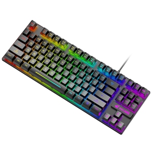 Teclado Mecánico para Juegos con Cable USB Tipo C, Ergonómico, Programable, Retroiluminado RGB de 87 Teclas, Resistente al Agua, <span class=keywords><strong>Free</strong></span> <span class=keywords><strong>Wolf</strong></span> K16, Venta al por Mayor - Product Image 1