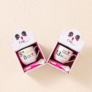 Juego de <span class=keywords><strong>Tazas</strong></span> de Café de Cerámica con Diseño de Dibujos Animados para el <span class=keywords><strong>Desayuno</strong></span> Familiar, de Alta Calidad, con Logotipo Personalizado, Venta al por Mayor - Product Image 2
