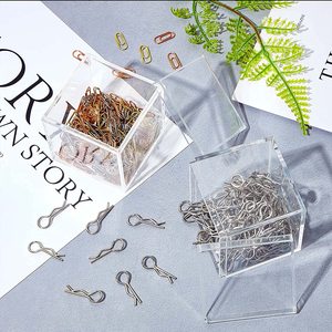 透明亚克力塑料方形立方体带盖2x2x2英寸 (5.5厘米) 小型透明塑料储物盒亚克力立方体用于存储 - Product Image 5