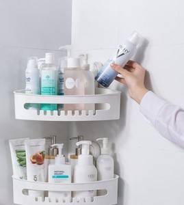 No tools Removable Waterproof Wall Shelf Storage Basket Rack Organizer Shower Caddy For Bathroom Storage Accessor
