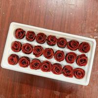 Lot de 21 roses éternelles réelles et préservées de haute qualité, élégantes, pour la Saint-Valentin et autres occasions