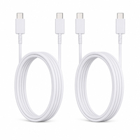 Câble de transfert USB Type C long en cuivre pur 25W à charge rapide Trade Supply pour appareil photo Samsung, sortie sécurisée C2C
