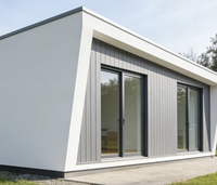 Maison préfabriquée en panneaux sandwich en acier pliables de 2 à 5 chambres, 20 pieds, 40 pieds, design moderne, hôtel, villa