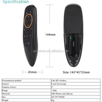 Grabadora de Voz Digital con Control Remoto G10 G10S, Teclado, Eje de Giroscopio, Control Remoto IR para Android TV Box