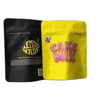 Sacs d'emballage en poly mylar zip-lock de qualité alimentaire, doux au toucher et à l'épreuve des enfants, imprimés sur mesure pour biscuits