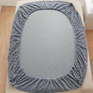 Cubrecama <span class=keywords><strong>de</strong></span> Terciopelo Coral Estilo Americano, Sábana Gruesa Térmica Protectora y Funda <span class=keywords><strong>de</strong></span> Colchón Completa con Técnica Tejida para <span class=keywords><strong>Invierno</strong></span> - Product Image 6