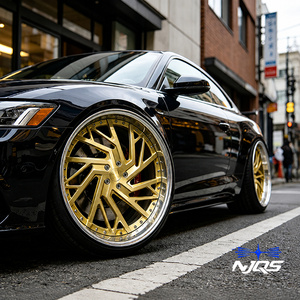 Rines Forjados NJQS Personalizados de 24, 26 y 28 Pulgadas, 5x120, 5x1143, con Radios Pulidos y Borde Cromado, para BMW/<span class=keywords><strong>Benz</strong></span>/Audi/Chevy - Product Image 5