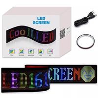 Panneau matriciel LED sans fil, contrôle par application, écran LED flexible, animation de texte défilant, signalisation pour vitres de voiture, magasins, bars
