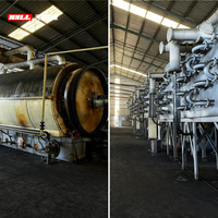 Usine de pyrolyse intermittentente de pneus usagés pour transformer les déchets plastiques, les pneus usagés et les déchets solides municipaux (MSW) en huile combustible.