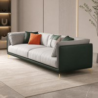 Canapé-lit modulaire carré moderne YUANCHANG en tissu, design modulaire, pieds en acier inoxydable, durable et confortable, idéal pour villa et école