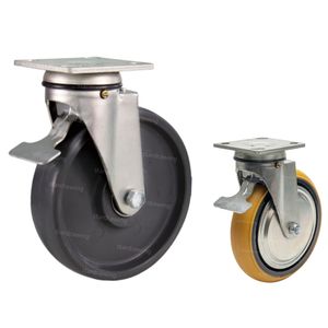 Roue pivotante robuste pour chariot industriel S-S 3 4 5 6 8 pouces – Offre <span class=keywords><strong>Flash</strong></span> - Product Image 2