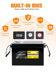 แบตเตอรี่ EU US Stock 12.8V 100AH 230Ah 300Ah ชุดแบตเตอรี่สำรองไฟ 105AH พลังงานแสงอาทิตย์ 8000 รอบการใช้งาน แบตเตอรี่ลิเธียม 12V - Product Image 3