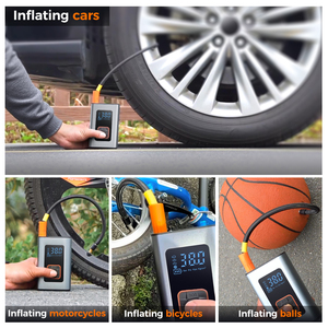 Compresor de Aire Eléctrico Portátil de 180 PSI con Manómetro para Neumáticos de Auto, Bicicleta, SUV e Inflador para Motocicleta - Product Image 5