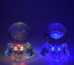 Bola de Sistema Solar de cristal pulido de 80mm <span class=keywords><strong>con</strong></span> luz LED Técnica de galaxia de <span class=keywords><strong>planeta</strong></span> grabada <span class=keywords><strong>con</strong></span> láser 3D y <span class=keywords><strong>sol</strong></span> - Product Image 4