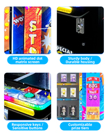 Machine de jeu d'arcade 2-en-1 à monnayeur, à fort potentiel de profit, avec distribution de tickets et de prix, en plastique, pour centre de jeux et équipement de divertissement