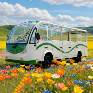 Autobús Eléctrico Clásico de 14 Plazas y 4 Ruedas de 72V, Autobús Turístico Eléctrico de Bajo Consumo, Ecológico - Product Image 1