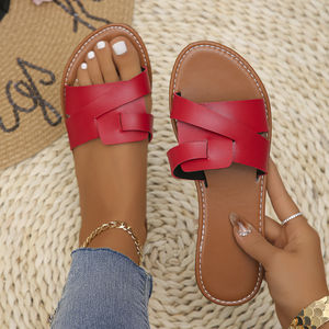 Sandales babouche femme tendance, grandes tailles 35-43, sandales plates pour la plage, tongs pour femmes - Product Image 5