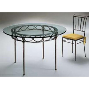 Đồ Nội Thất Trang Trí Nội Thất Màu Đen Ngoài Trời Phòng Khách Sắt Rèn Bàn Ăn Đặt - Product Image 1