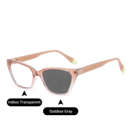 Nuevas Monturas de Gafas TR90 Ópticas con Bloqueo de Luz Azul, Lentes Fotocromáticas de Diseño