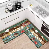 Tapis de sol de cuisine modernes à prix abordable, très demandés, doux, lavables, antidérapants, imperméables, absorbants, réversibles, motif chevron