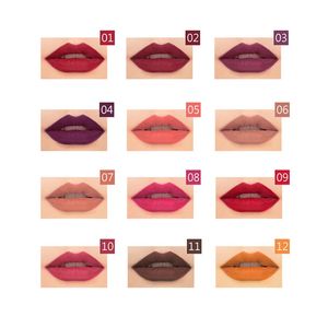 Nouveau Lot de 12 Crayons à Lèvres et Rouges à Lèvres Mat Longue Durée, Imperméables, pour Femmes – Trousse de <span class=keywords><strong>Maquillage</strong></span> Professionnelle HH - Product Image 3