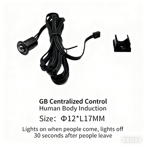 DC <span class=keywords><strong>12V</strong></span> Solderless LED Dimming Touch Sensor interruttori induttivi per armadio armadio e armadietto del vino facile installazione e regolazione - Product Image 5