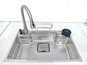 Fregadero <span class=keywords><strong>de</strong></span> <span class=keywords><strong>Cocina</strong></span> Multifuncional <span class=keywords><strong>de</strong></span> Acero Inoxidable 304, 78x48cm, Cuatro Tazones Individuales, Diseño Moderno, <span class=keywords><strong>de</strong></span> una Pieza, Extensible, 5 Años <span class=keywords><strong>de</strong></span> Garantía - Product Image 6