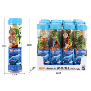 UCOK 12 Figuras <span class=keywords><strong>de</strong></span> Criaturas Marinas Surtidas con Plantas Acuáticas, <span class=keywords><strong>Juguetes</strong></span> Oceánicos <span class=keywords><strong>de</strong></span> Plástico para Niños, Regalos <span class=keywords><strong>de</strong></span> Cumpleaños - Product Image 4