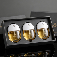 Flacon pulvérisateur en verre mat portable de 30 ml, format carte, pour parfum, emballage cosmétique, mini format voyage
