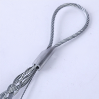 Chaussette de tirage de câble 16-320mm, prise de câble intermédiaire, maille métallique doublement enveloppée, charge lourde, construction électrique, garantie 1 an, Suzhou