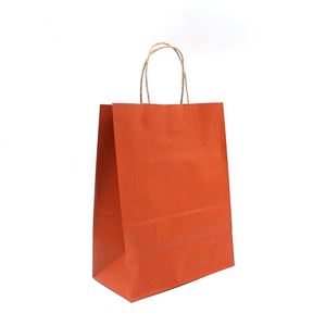 OEM ODM Factory Price Cheap Custom Logo Printed Food Packaging Takeway Shopping Kraft Paper Bag - Product Image 5