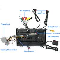 Autoradio stéréo pour CRV 2007-2011, 2 Go de RAM, 32 Go de ROM, GPS, USB, Apple CarPlay sans fil, Android Auto, Plug and Play