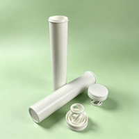 Nouvelle bouteille effervescente en plastique PP personnalisable avec bouchon, pour calcium et vitamine C, tubes vides pour pilules et comprimés