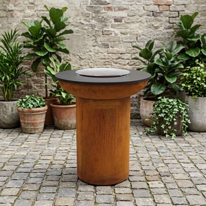 En promotion : Barbecue de jardin, <span class=keywords><strong>plancha</strong></span> extérieure en acier Corten, cuisson à 360 degrés pour feu de camp, patio, jardin, pique-nique - Product Image 2