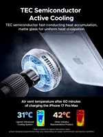 Chargeur de voiture sans fil OEM avec logo personnalisé, Qi2 25W, refroidissement TEC par grille d'aération, emballage personnalisé sous marque privée pour votre entreprise