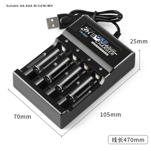 Bộ sạc USB di động 4 khe cắm NI-CD NI-MH AA,AAA - Product Image 4