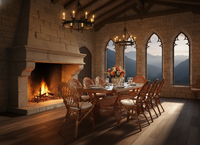 Ensemble de salle à manger moderne en rotin JAVA CV.Craftindo pour mobilier commercial, ensemble de restaurant avec table longue et utilisation en extérieur, hôtel