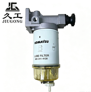 Séparateur d'eau et de carburant pour excavatrice 600-311-4120, ensemble filtre-pompe manuelle avec gobelet à eau pour <span class=keywords><strong>Komatsu</strong></span> PC56-<span class=keywords><strong>8</strong></span> PC70-<span class=keywords><strong>8</strong></span> - Product Image 1
