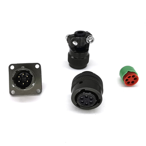 Souriau Phích Cắm Kết Nối Cáp <span class=keywords><strong>6</strong></span> Chiều, Tiếp Điểm Pin, Kích Thước Vỏ 10, Khớp Nối Lưỡi Lê, MIL-DTL-26482 - Product Image 2