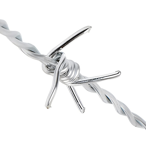 Directo de fábrica, bobina de alambre de púas de torsión inversa galvanizada de 1,6mm X 200 metros, buen precio, Material de valla de acero, alambre de púas Bob - Product Image 4