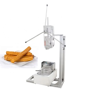 Máquina Manual para Rellenar <span class=keywords><strong>Churros</strong></span> con 5 Moldes y Boquillas, Freidora Eléctrica de 6L para Hacer <span class=keywords><strong>Churros</strong></span> Huecos, Equipo para Hacer Snacks - Product Image 3