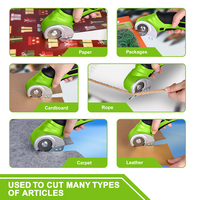 Vertak-Ciseaux électriques de taille de coupe 6mm, ciseaux sans fil rotatifs rechargeables avec verrouillage de sécurité