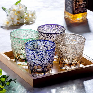 Verre à shot japonais Edo Cut Ko en cristal sans plomb, design créatif, pour la maison, pour whisky, jus, bière et autres boissons - Product Image 2