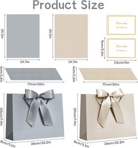 ถุงกระดาษของขวัญพิมพ์ลายตามสั่ง ถุงกระดาษช้อปปิ้งสุดหรู ขายส่ง พร้อมโลโก้ของคุณเอง สำหรับธุรกิจเสื้อผ้า - Product Image 2