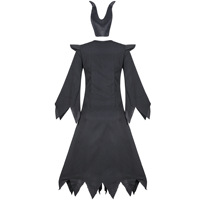 Costumes de déguisement de Maléfique pour adultes, nouvelle collection Halloween, très demandés, avec coiffe à cornes
