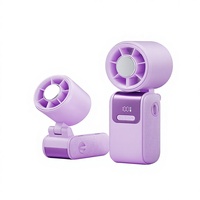 Yenilikçi Buz Kompresli El Tipi Mini Fan Yarı İletken Soğutma Sistemli Şarj Edilebilir Kişisel Alan Fanı Makyaj ve Seyahat İçin