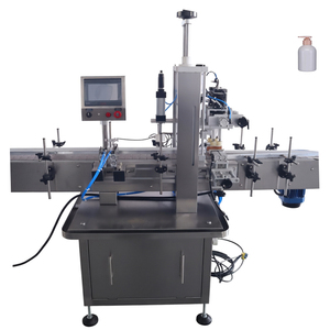 Automatic Liquid Detergent Glass Cleaner <b>Plastic</b> Bottle Spray Caps Feeding Machine <b>Bench</b> Top Capper Capping Machine - Product Image 1