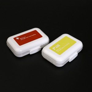 Portable 7-Day <b>Pill</b> Organizer Box 8-Compartment Travel Medicine <b>Case</b> Plastic <b>Storage</b> Container - Product Image 2